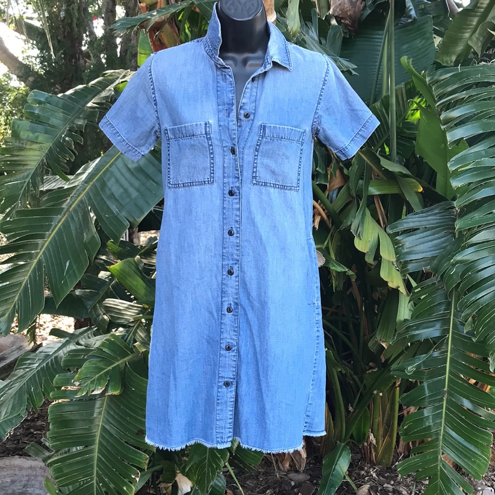 Madewell denim dress or tunic jacket